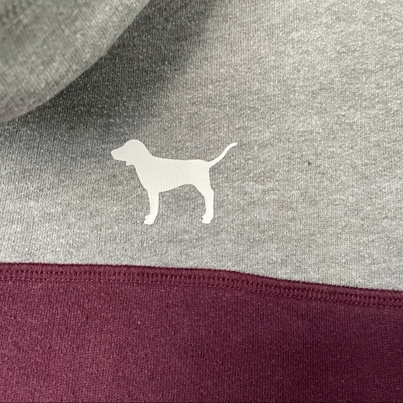 PINK by Victoria’s Secret Women's‎ Gray Cowl Neck Pullover Sweatshirt Size XS - Picture 3 of 8